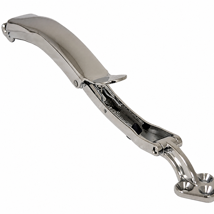 VWC-221-847-081-CC - 221847081C - RESTORATION QUALITY - CHROME SPOON STYLE EXTENDED CHROME POP-OUT WINDOW LATCH - LEFT OR RIGHT - BUS 52-67 - SOLD EACH