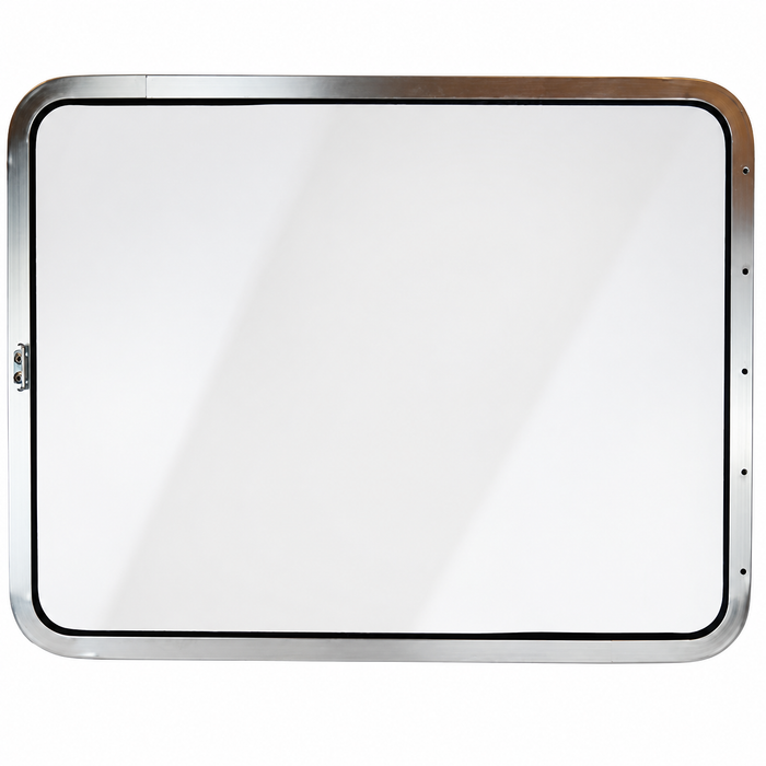 VWC-221-847-105-FWG - 221847105F - EXCELLENT QUALITY - ANODIZED ALUMINIUM POP-OUT WINDOW FRAME WITH GLASS - BUS 55-67 - SOLD EACH