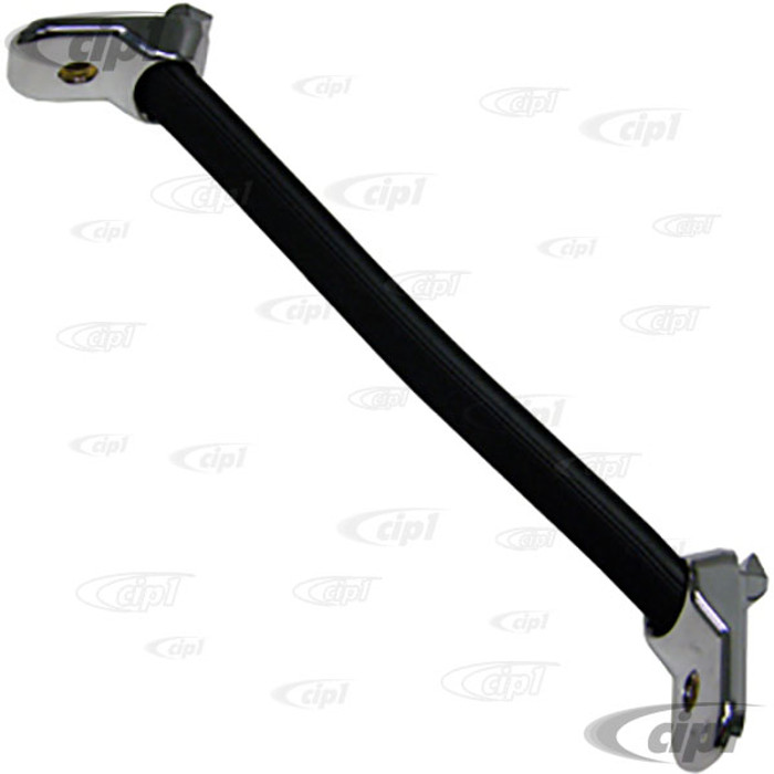 VWC-241-867-161-B - (211867161B) EXCELLENT QUALITY - VW DOOR PULL GRAB HANDLE - BLACK WITH CHROME ENDS - BUS 68-79 - SOLD EACH