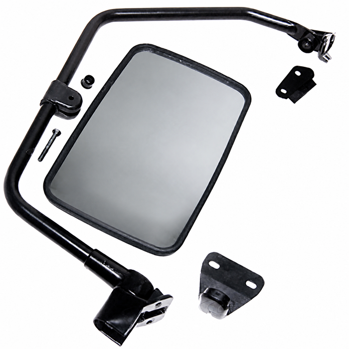 VWC-251-857-513-F - 251857513F - MADE IN GERMANY - LEFT - HEAVY-DUTY DELIVERY TRUCK STYLE OUTSIDE CONVEX DOOR MIRROR (MOUNTING HARDWARE NOT INCLUDED) - VANAGON 80-91 - SOLD EACH