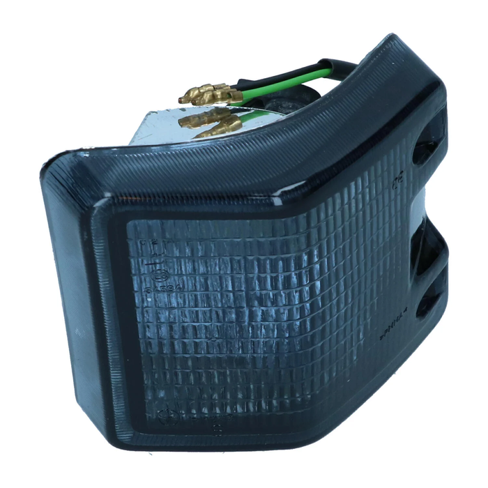 VWC-251-953-141-BSMK - 251953141B - EXCELLENT REPRODUCTION WITH E-MARK - SMOKED FRONT TURN SIGNAL LENS WITH HOUSING - LEFT - VANAGON 80-91 - SOLD EACH