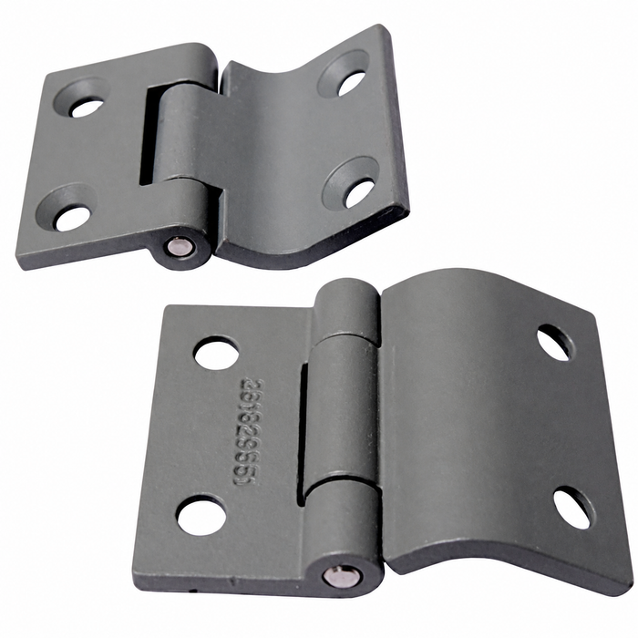 VWC-261-829-551-PR - 261829551 - EXCELLENT QUALITY FROM EUROPE - PAIR OF ENGINE LID HINGES (ALSO FITS SIDE CARGO CHEST DOORS) - BUS 55-76 - SOLD PAIR