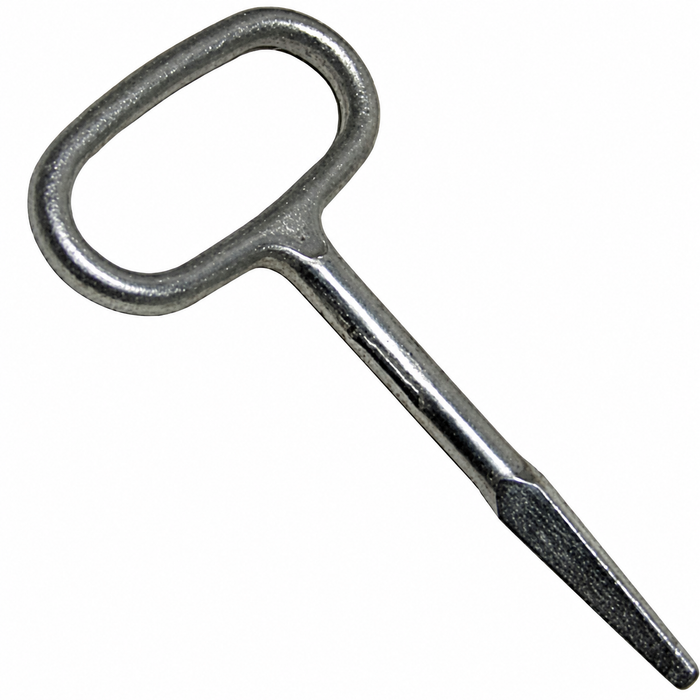 VWC-261-829-565 - 261829565  - 211-200 - GERMAN - CHURCH KEY - FOR ENGINE LID - GAS FLAP AND SIDE STORAGE - BUS 52-67 - SOLD EACH