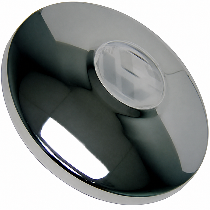 VWC-311-601-151-D - 311601151D - CHROME STOCK REPLACEMENT HUBCAP - FOR STOCK 4 BOLT WHEEL - FITS BEETLE 68-79 - GHIA 67-74 - TYPE-3 66-73 - (NOT FOR BUS OR VANAGON) - SOLD EACH