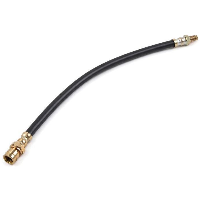 VWC-311-611-701-B - RUBBER BRAKE HOSE FRONT M/F ENDS L/R - 14 INCH (350MM) - BEETLE W/ DISCS 67-77 / GHIA 67-74 / TYPE 3 67-74