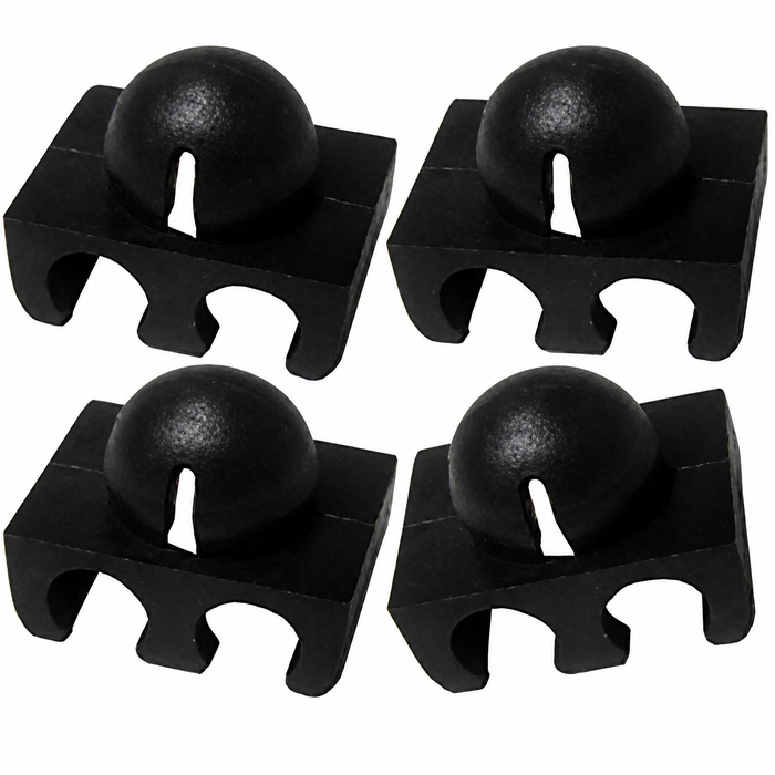 VWC-311-905-451-SET - 311905451 - GERMAN - 2-WIRE SPARK PLUG WIRE HOLDERS / CLIPS - BEETLE 61-79 - GHIA 61-74 - BUS 61-79 - TYPE-3 62-73 - VW THING 73-74 - SET OF 4