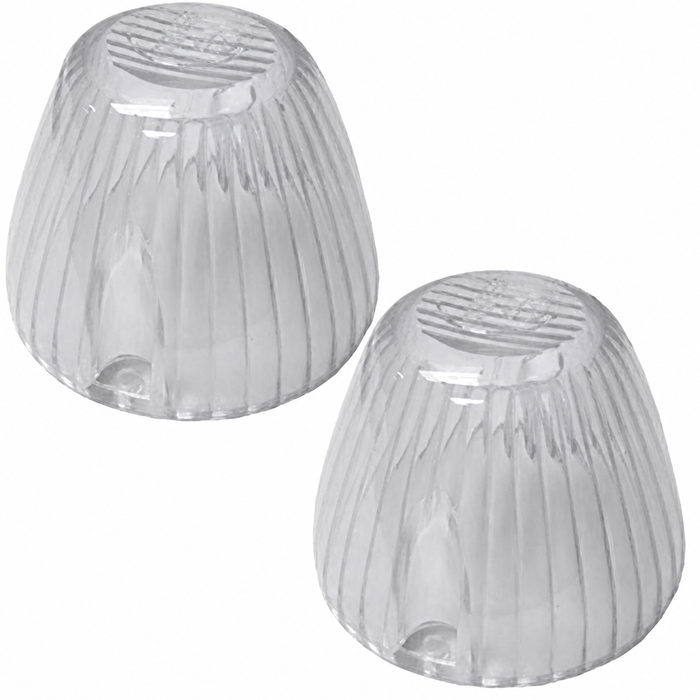 VWC-315-953-161-DCL2 - PAIR OF FRONT TURN SIGNAL LENS - CLEAR - LEFT OR RIGHT - GHIA 65-69 / TYPE 3 62-63 & 68-69 - SOLD PAIR