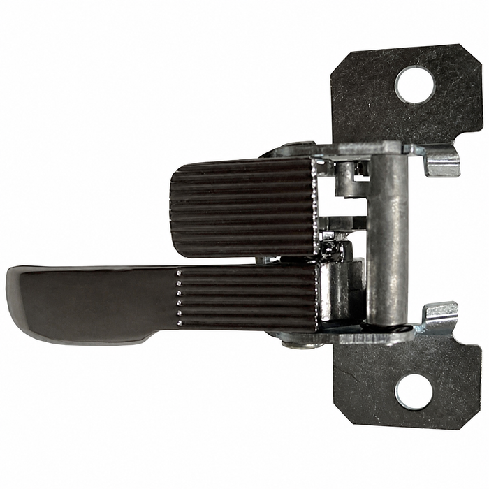 VWC-411-837-072 - TOP QUALITY - RIGHT - FRONT DOOR INNER RELEASE LEVER WITH LOCK TAB - CHROME METAL - BUS 68-73 - BEETLE CONVERTIBLE 1971 - GHIA 71-74 - TYPE-4 69-70 - PORSCHE 914 69-76 - REF.#'s - 211-837-072 - 211837072 - 411837072 - SOLD EACH