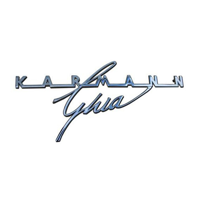 C33-G38229- GERMAN QUALITY FROM C&C U.K. - KARMANN GHIA DECKLID SCRIPT - GHIA 63-74 - REF.#'s 141-913 / 343-853-905 / 343853905 - SOLD EACH