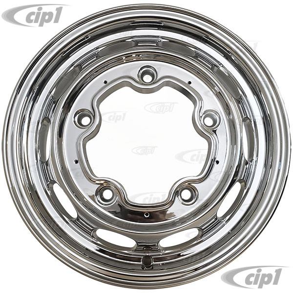 C10-1173 - CIP1 EXCLUSIVE - 3-FIFTY-6 ALUMINUM ALLOY WHEEL - CHROME MIRROR LIKE FINISH - 15X5.5 INCH - 5X205MM BOLT PATTERN - (WEIGHT 13 LBS) ET 20MM / 4.0 INCH BACKSPACE - SOLD EACH