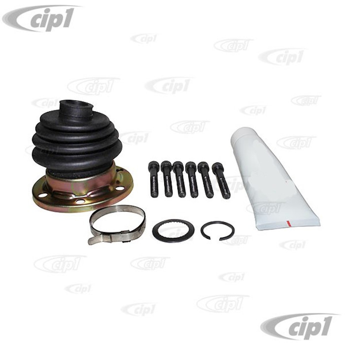 VWC-211-598-201 - (211598201) - CV JOINT BOOT KIT - CONTAINS 1 BOOT W/ GREASE - CLAMP AND BOLTS - BUS 68-79 / VANAGON 80-91 / THING73-74 - SOLD KIT