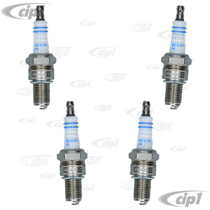 BOS-W8CC-4 - GENUINE BOSCH - LONG REACH SPARK PLUGS M14X1.25 - BUS 72-79 - VANAGON 80-83 - PORSCHE 914 1.7-2.0 70-76 - SOLD SET OF 4