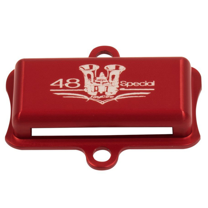 JC-4322-0 - 48 IDA STYLE CARBURETOR JET DEFLECTOR - RED ANODIZED - SOLD EACH