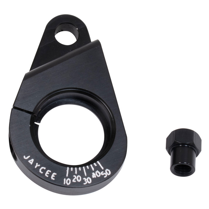 JC-2211-0 - DISTRIBUTOR DEGREED TIMING MOUNTING CLAMP - BLACK ANODIZED - SOLD EACH