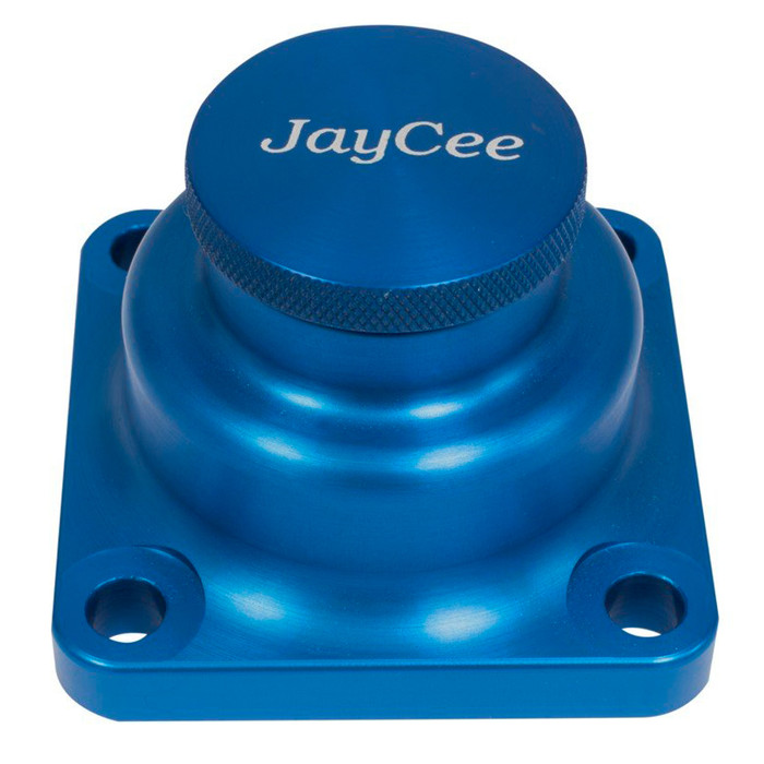 JC-3102-0 - JAYCEE BILLET SHORT OIL FILL TOWER - DRAG RACING APPLICATIONS - BLUE ANODIZED - SOLD EACH