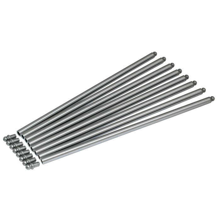 C13-4032 - MANTON CHROMOLY PUSH RODS - WITH HEAT TREATED CARBON STEEL BALL TIPS - 11.50 IN. OVERALL LENGTH WHEN TIPS ARE INSTALLED - 3/8 IN. O.D. X .058 IN. WALL THICKNESS - CUT TO LENGTH - AIR-COOLED ENGINES - SOLD SET OF 8