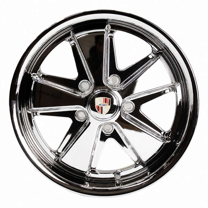 C32-6017FOO513041C - CIP1 EXCLUSIVE - 17 IN. X 6 IN. 911 STYLE ALUMINUM - 5X130MM - ET 28.6MM - ALL CHROME - CENTER CAPS INCLUDED - WHEEL HARDWARE EXTRA - SOLD EACH