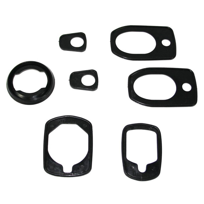 C33-S36892 - GERMAN QUALITY FROM C&C U.K. - COMPLETE DOOR HANDLE SEAL SET - FRONT DOORS - SLIDING DOOR - TAILGATE - REAR ENGINE LID - BUS 72-74 - REF.#'s - 211-837-211-A - 211-829-233-B - 211-827-517 - SOLD SET