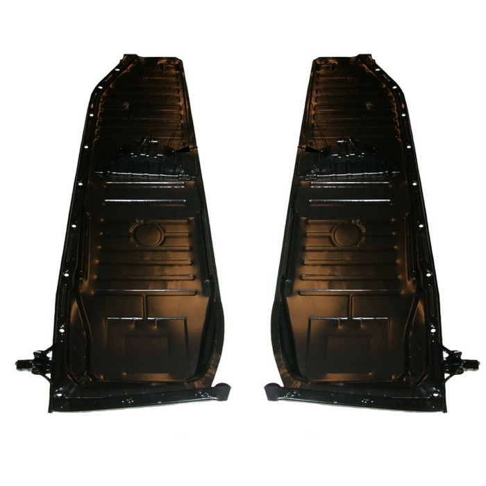 C24-111-701-061-QHPR - 111701061Q - DANSK HEAVY DUTY PREMIUM - PAIR OF FLOOR PAN HALVES - LEFT AND RIGHT - 1.1MM THICK 20 LBS - COMPLETE WITH SEAT TRACKS WELDED - BEETLE 73-79 - PAY LESS WHEN YOU BUY A PAIR - SOLD PAIR