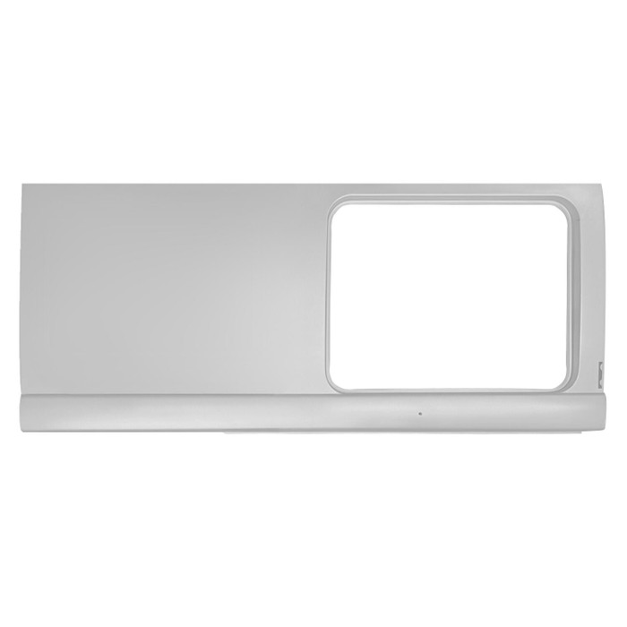 VWC-241-809-176-G/L - 241809176G - BEST QUALITY SILVER WELD-THROUGH PRIMER - UPPER SIDE PANEL WINDOW PANEL OUTER SKIN - 1 WINDOW ONLY - RIGHT (LHD) - BUS 12/60-67 - SOLD EACH