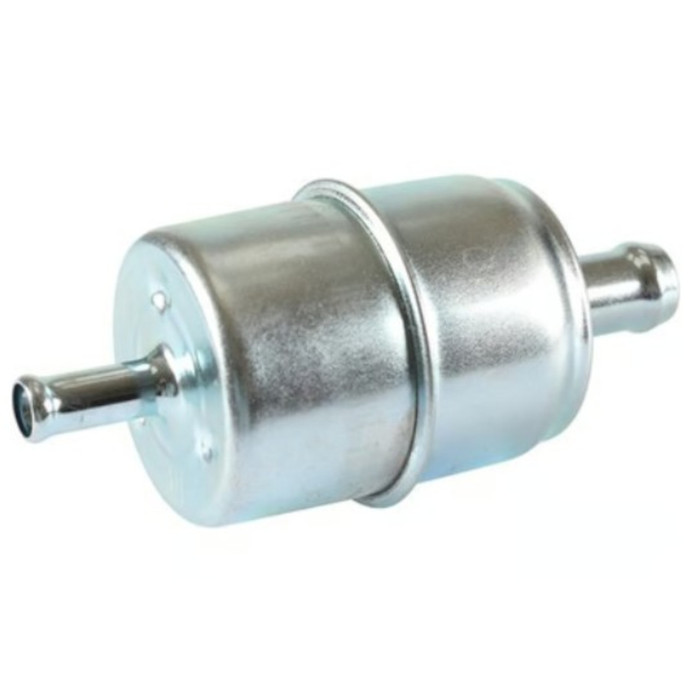 C24-133-133-511 - 133133511 - METAL FUEL FILTER - 8MM INLET - 12MM OUTLET - BEETLE 75-79 - BUS 75-79 - VANAGON 80-92 - PORSCHE 914 72-76 - SOLD EACH