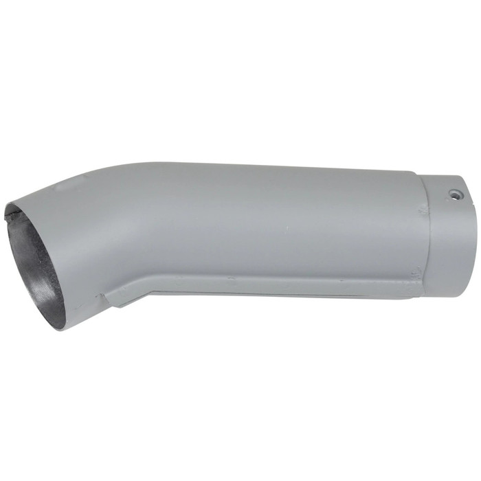 P-022-256-121 - 022256121 - HOT AIR TUBE - CONNECTOR ELBOW FOR HEAT EXCHANGER TO HEATER CONTROL FLAP - STEEL PAINTED GREY - PORSCHE 914 70-76 - SOLD EACH
