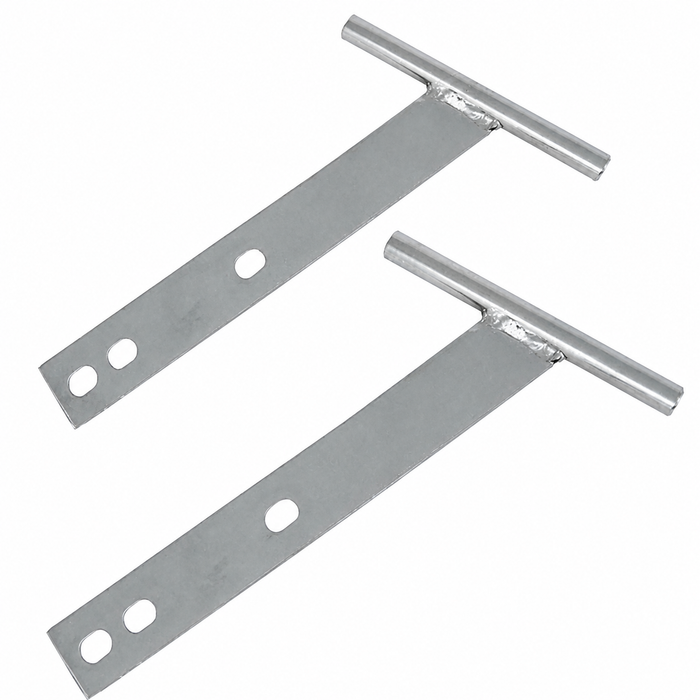 ACC-C10-1123 - 3174 - CAL-LOOK STYLE CHROME T-BARS - FRONT OR REAR - BEETLE 46-67 - GHIA 56-71 - SOLD PAIR