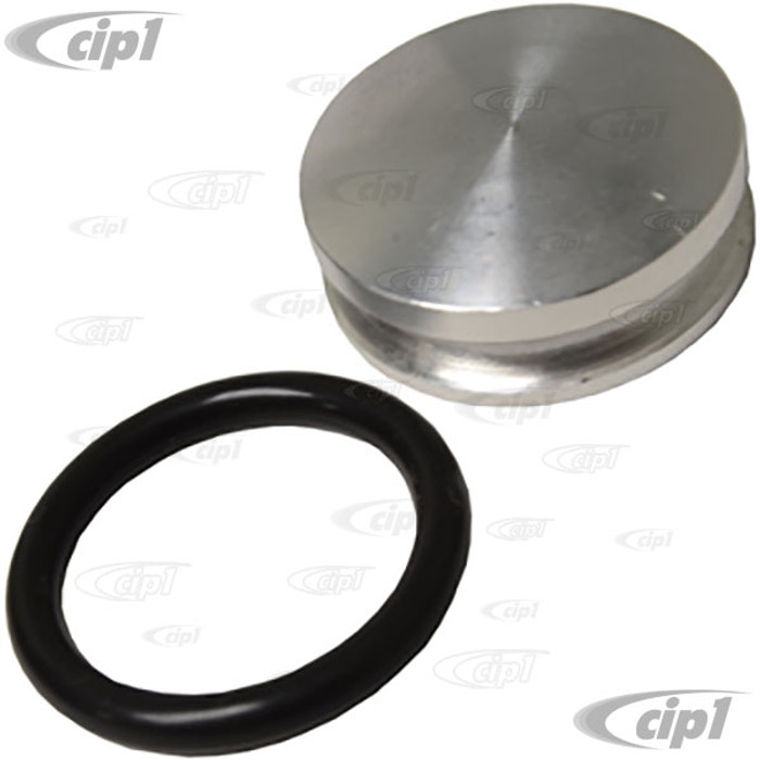C12-4001-70 - (113-101-157 113101157) SUPER SEAL BILLET ALUMINUM CAM PLUG WITH O-RING - 13-1600CC ENGINE CASE WITH CAM PLUG GROOVE - SOLD EACH
