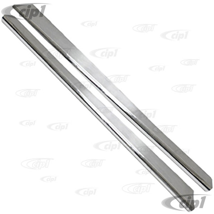 C13-15-3016-0 - BILLET LOOK FULLY POLISHED ALUMINUM RUNNING BOARDS WITH MOUNTING HARDWARE - BEETLE 46-79 - SOLD PAIR - (A20)