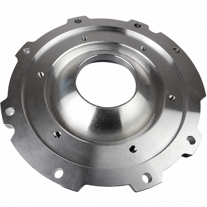 C13-16-9903 - EMPI - ACC-C10-4738 - HEAVY DUTY ALUMINUM ALLOY SIDE COVER FOR SWING AXLE TRANSMISSION - WITH BOWDEN TUBE BRACKET - SOLD EACH