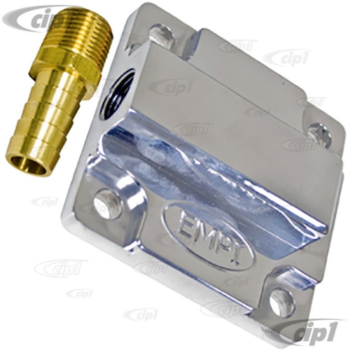 C13-17-2947 - EMPI - BILLET POLISHED ALUMINUM FULL FLOW OIL PUMP COVER