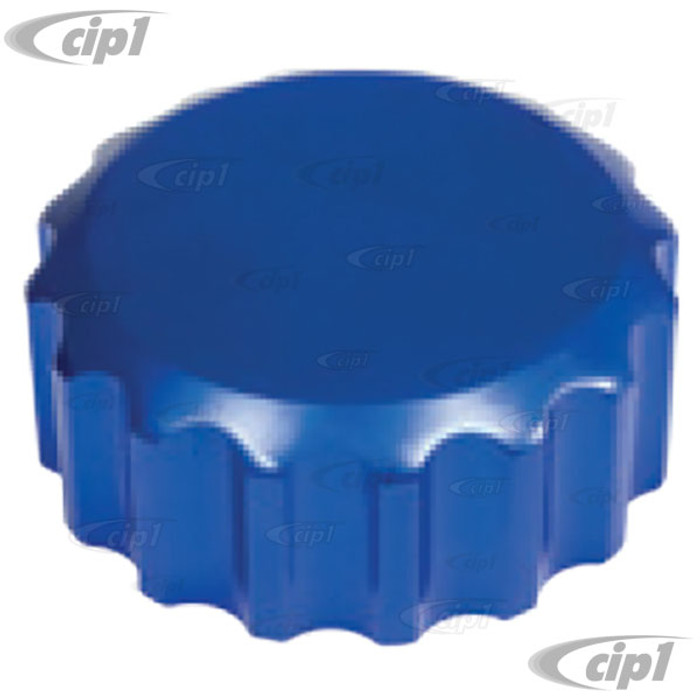 C13-18-1078 - EMPI - BLUE ANODIZED BILLET ALUMINUM REPLACEMENT OIL FILLER CAP - FITS ALL POPULAR AFTERMARKET THREADED FILLER TUBES - SOLD EACH