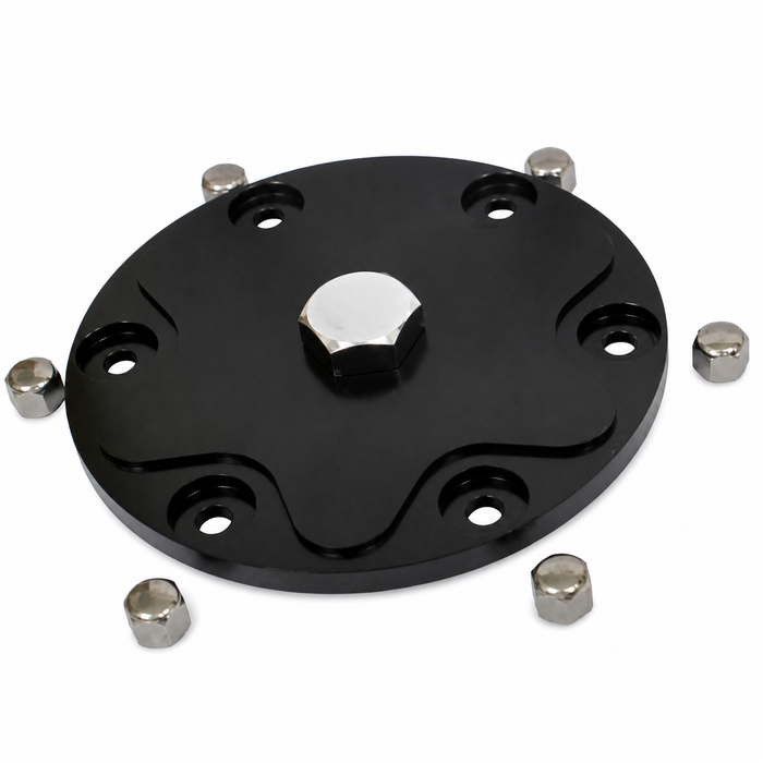 C13-18-1085 - EMPI - BLACK ANODIZED POLISHED CNC BILLET ALUMINUM OIL SUMP PLATE KIT - ALL 12-1600CC STYLE ENGINES - SOLD EACH