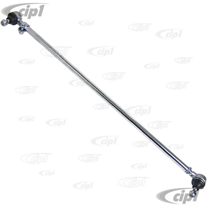 C13-22-2830 - COMPLETE CHROME TIE ROD ASSEMBLY - RIGHT SIDE ONLY WITHOUT DAMPER MOUNT (LONG) BEETLE/GHIA 68-77 - from ch #118-857-240 - SOLD EACH