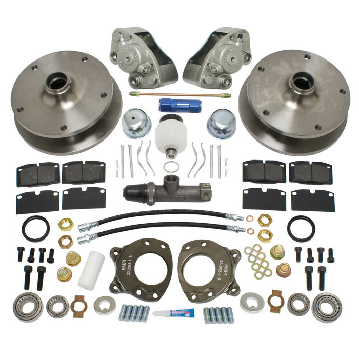 C13-22-2937 - EMPI - COMPLETE FRONT DISC BRAKE CONVERSION KIT - T2 BUS 64-66 - DESIGNED FOR STOCK SPINDLES ONLY - SOLD COMPLETE KIT WITH MASTER CYLINDER