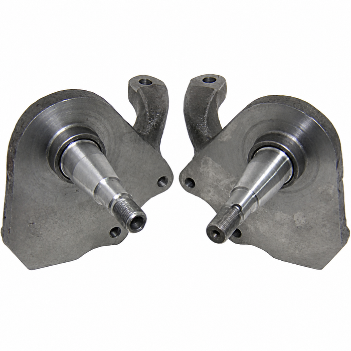 C13-22-2950 - 2-1/2 INCH DROP SPINDLES FOR LINK-PIN FRONT END WITH DISC BRAKE MOUNT (WITH LATE STYLE BALL-JOINT SPINDLES) - BEETLE/GHIA 49-65 - SOLD PAIR