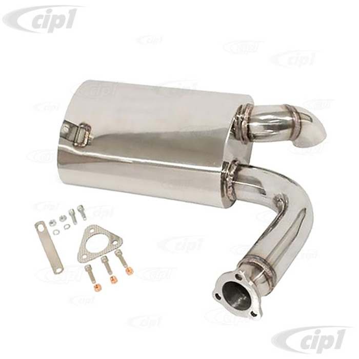 C13-3258 - EMPI - REPLACEMENT STAINLESS STEEL SIDEFLOW/SIDEWINDER MUFFLER ONLY - FOR C13-3255 SYSTEM - BUS 68-71 - SOLD EACH