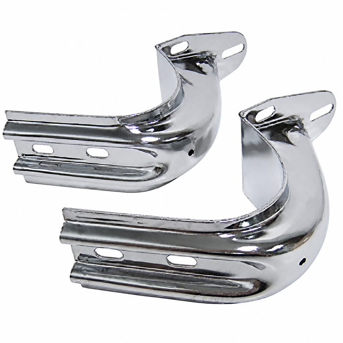 ACC-C10-3035 - EMPI 8662 - CHROME REAR DECK LID HINGES - BEETLE 46-79 - SOLD PAIR