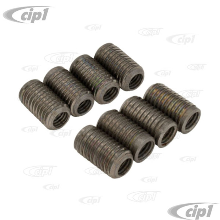 C13-4004 - EMPI - SET OF 8 CASE SAVER INSERTS - 12MM OD/8MM ID - ALL BEETLE STYLE ENGINES - SOLD SET OF 8 (2 SETS / 16 INSERTS REQUIRED PER ENGINE  CASE) - SOLD SET 8