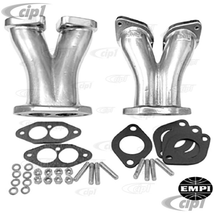 C13-43-5209 - EMPI DUAL 40-44 IDF WEBER DELUXE (THICK FLANGE) MANIFOLD KIT - BEETLE STYLE D/P ENGINES - PAIR