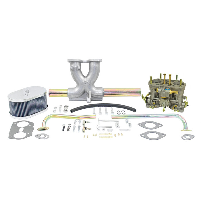 C13-43-7315 - GENUINE WEBER SINGLE 40 MM IDF CARB KIT - INCLUDES MANIFOLD-LINKAGE-AIR CLEANER - SOLD KIT