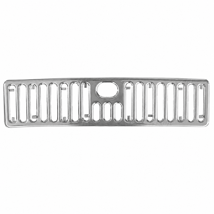 ACC-C10-3345B - EMPI 6427 - MADE IN GERMANY - ALUMINUM GLOSS ANODIZED FRONT HOOD GRILL TRIM - SUPER BEETLE 73-79 - 19 SLOTS - SOLD EACH