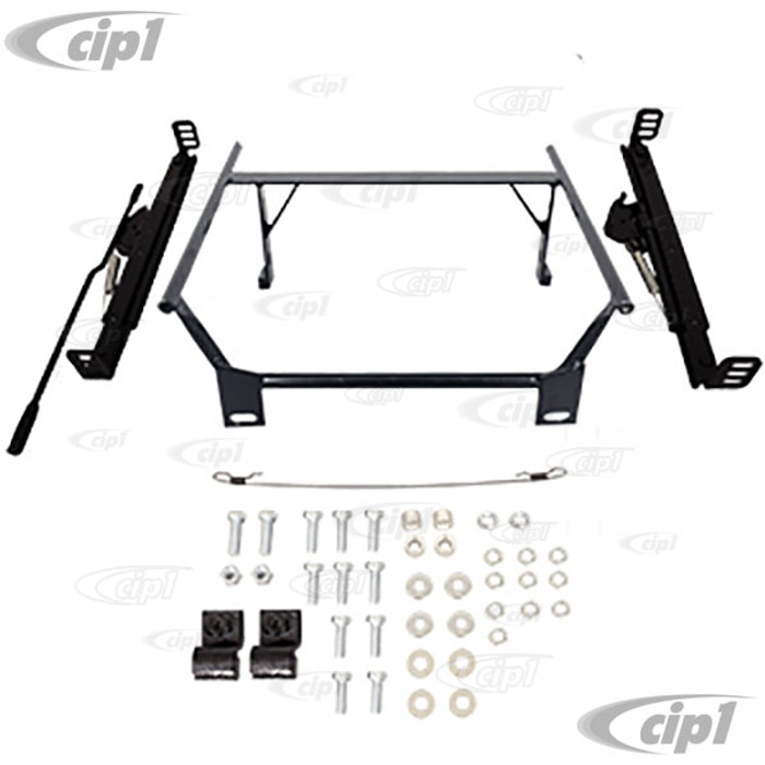 C13-62-2872 - BOLT-IN SEAT MOUNT ADAPTER KIT WITH SLIDERS/WIRE/INSTRUCTIONS - T1 BEETLE 71-72 - LEFT OR RIGHT FRONT - SOLD EACH