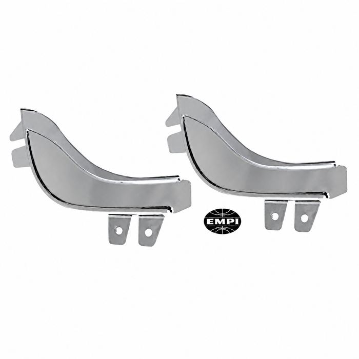 C13-6436 - EMPI BRAND - ALUMINUM FRONT FENDER GUARDS WITH PLASTIC TRIM - STANDARD BEETLE 46-77 - SOLD PAIR