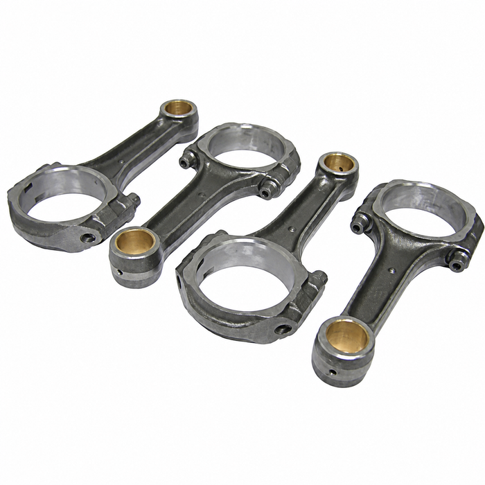 C13-8352 - EMPI - SET OF 4 FORGED 4140 CHROMOLY I-BEAM CON-RODS WITH 200,000 PSI BOLTS - 5.400 INCH CHEVY JOURNAL (2.0 INCH) - FOR BEETLE STYLE PERFORMANCE ENGINE - SET OF 4