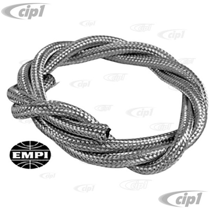 C13-8810 - EMPI BRAND -STAINLESS STEEL BRAIDED 1/4 INCH FUEL LINE - ID - 5 FEET