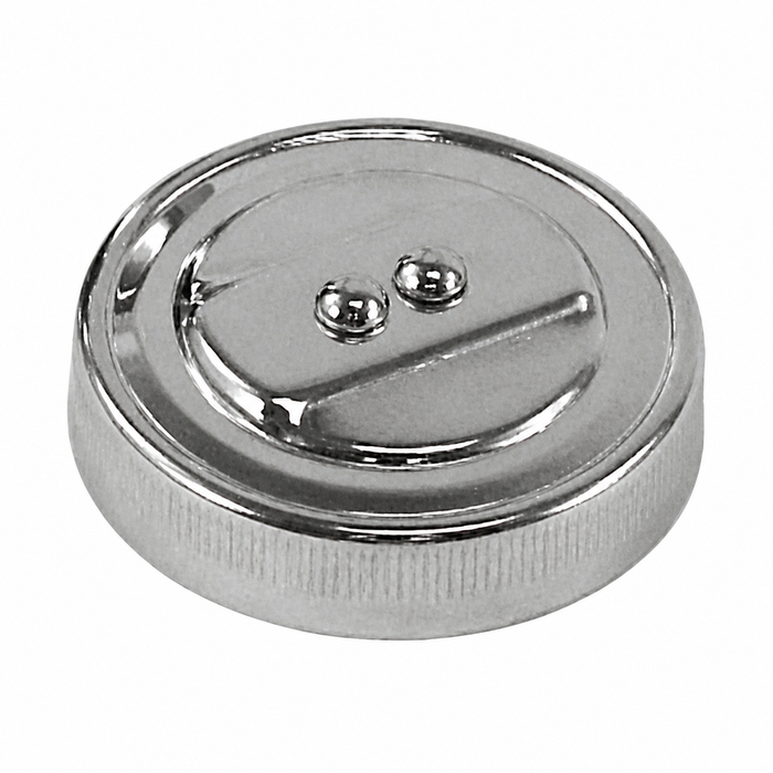 C13-8968 - STOCK CHROME OIL FILLER CAP - BEETLE 56-74 - GHIA 56-74 - BUS 56-71 - SOLD EACH