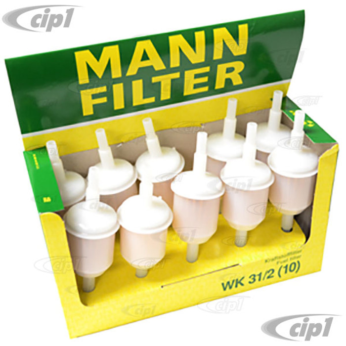 C13-9100-MANN - GENUINE MANN BRAND - UNIVERSAL IN-LINE FUEL FILTER -  BOX OF 10 FILTERS