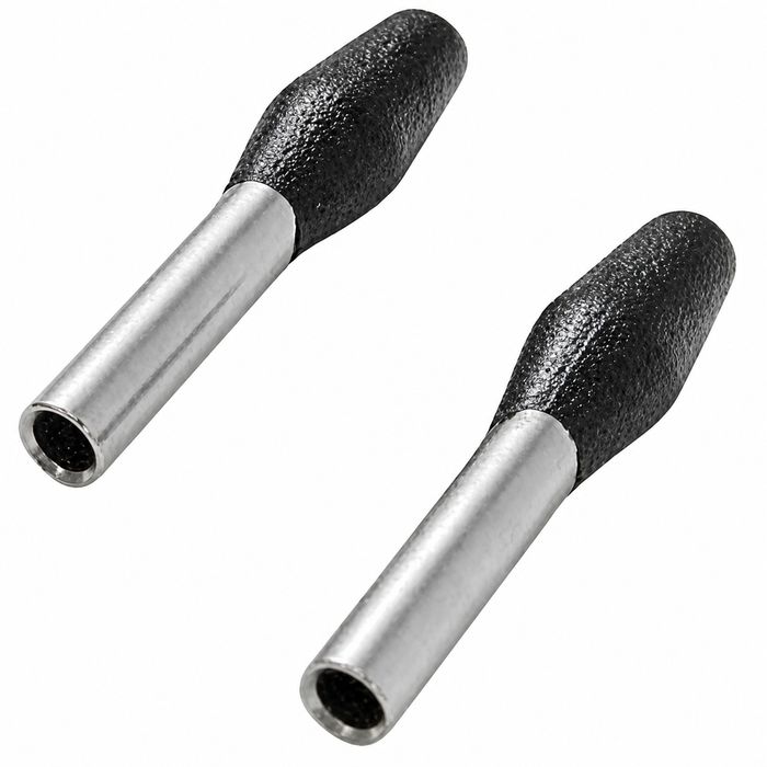 ACC-C10-3445B - CUSTOM DOOR LOCK PULLS - BLACK & CHROME - BEETLE 67-79 - GHIA 67-70 - BUS 74-79 - TYPE 3 62-74  PAIR