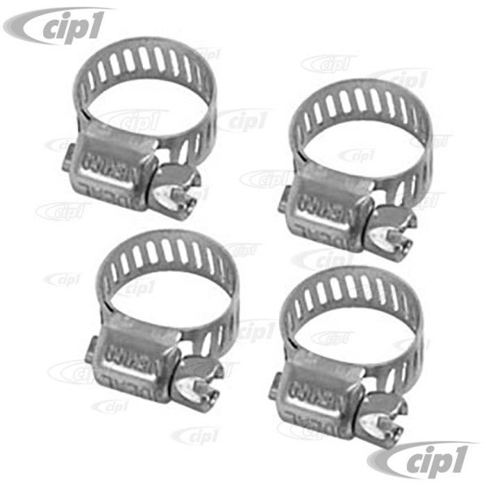 C13-9224 - FUEL HOSE CLAMPS - PACK OF 4 - 1/4 TO 5/16 - INCH DIAMETER HOSE - SET OF 4